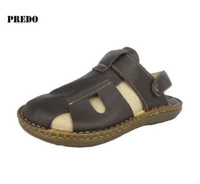 批發(fā)外貿(mào)男士涼鞋 真皮戶外沙灘鞋包頭涼鞋純皮手工軟底的優(yōu)勢與采購指南